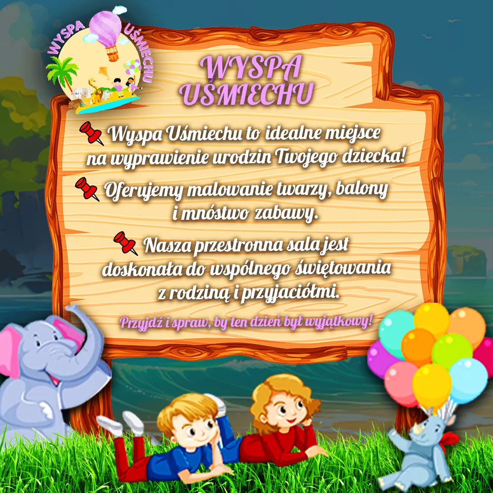 Wyspa Usmiechu social media post