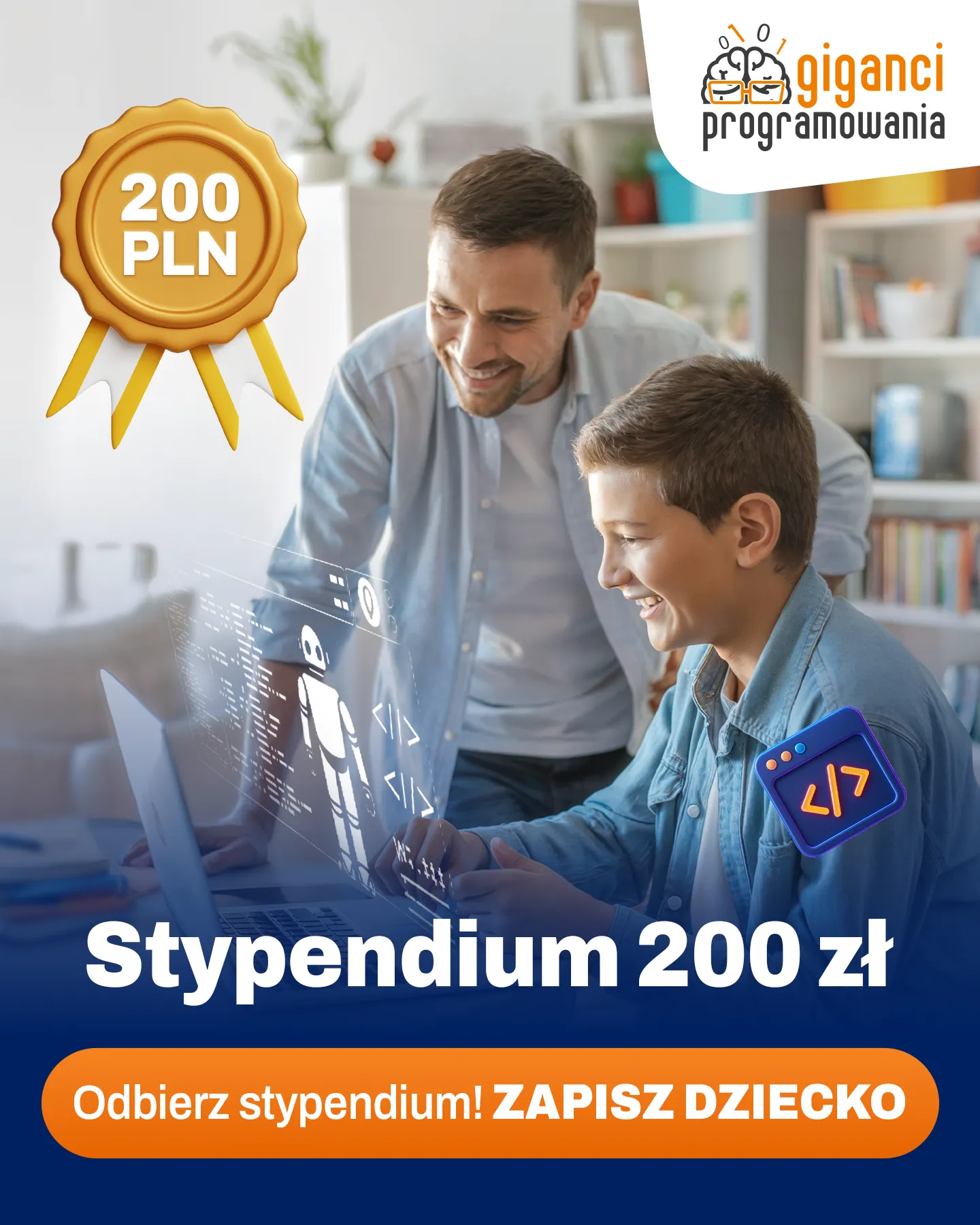 Advertising post for Giganci Programowania