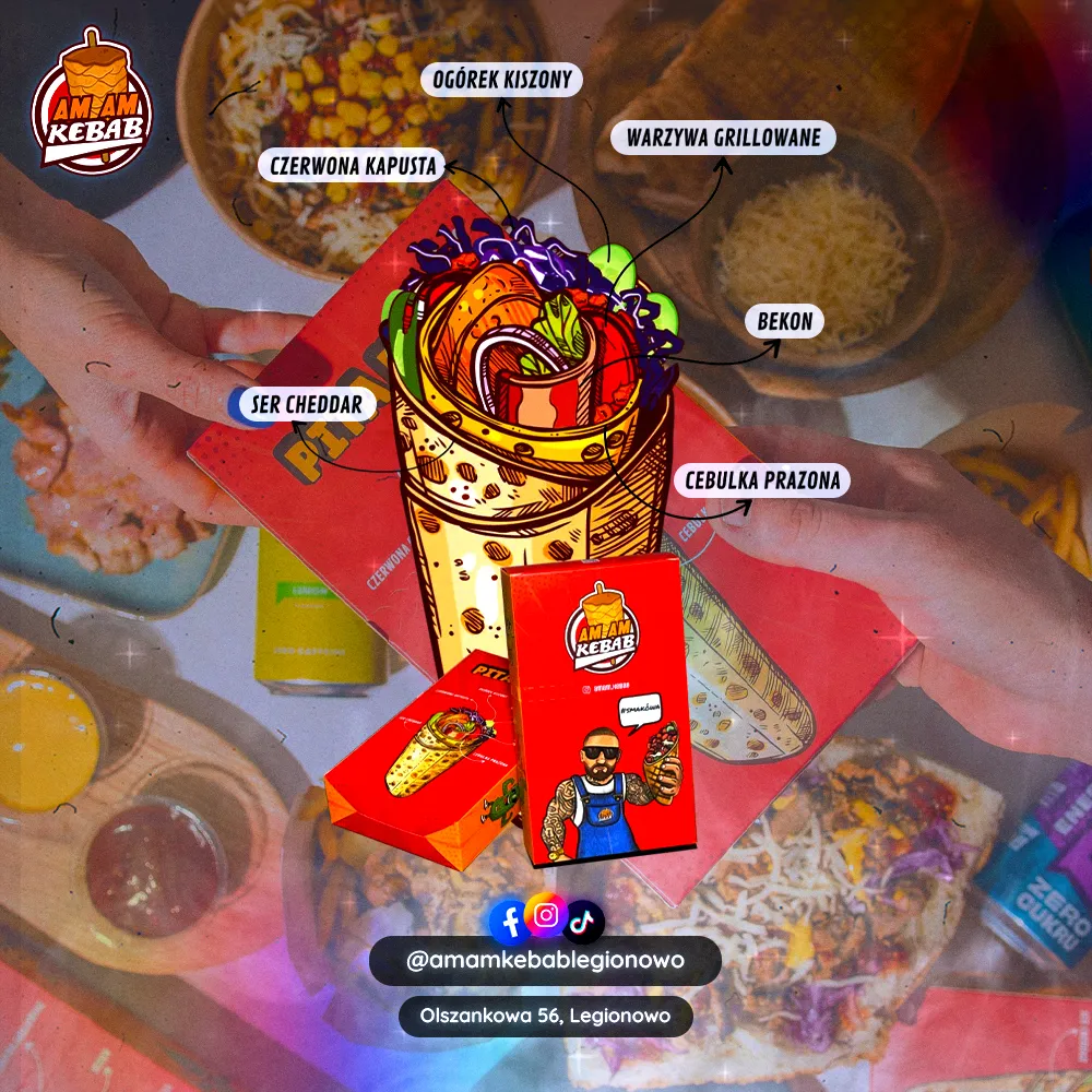 Visual menu design for a restaurant