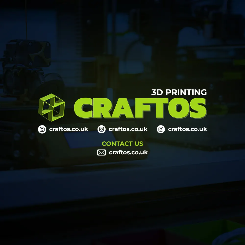 CRAFTOS advertising graphic for a 3D printing company