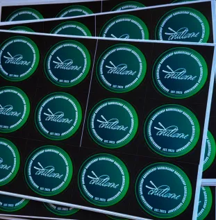 Sticker design and production for Chillzone Barbershop