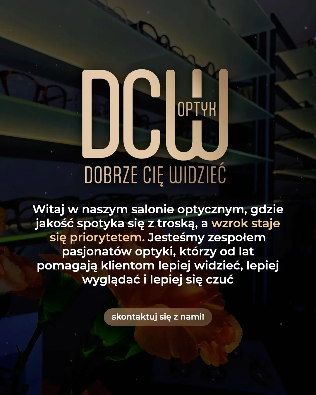 Informational social media post for DCW opticians